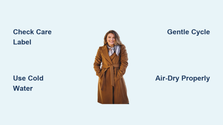 How to Wash a Coat in the Washing Machine