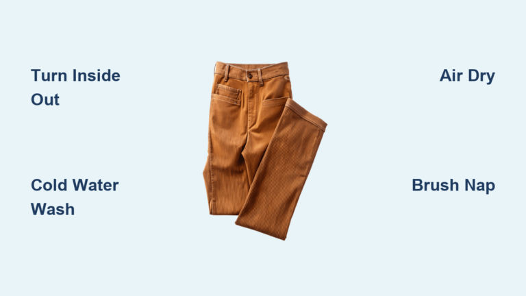 How to Wash Corduroy Pants in Washing Machine