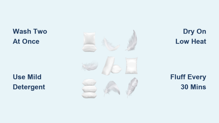 How to Wash Feather Pillows in Washing Machine