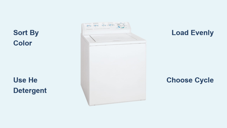 Frigidaire Washing Machine Use Guide