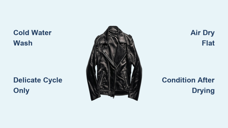 How to Wash a Leather Jacket in a Machine