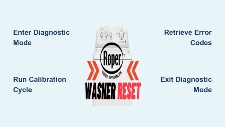 How to Reset Roper Washing Machine