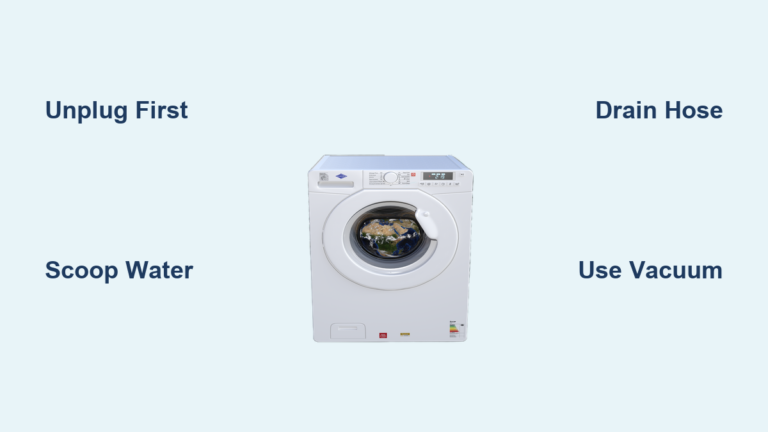 How to Drain a Broken Washing Machine