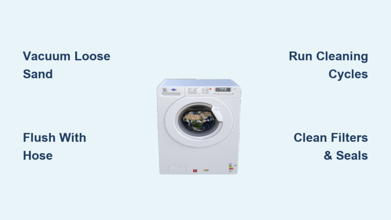 How to Remove Sand from Washing Machine