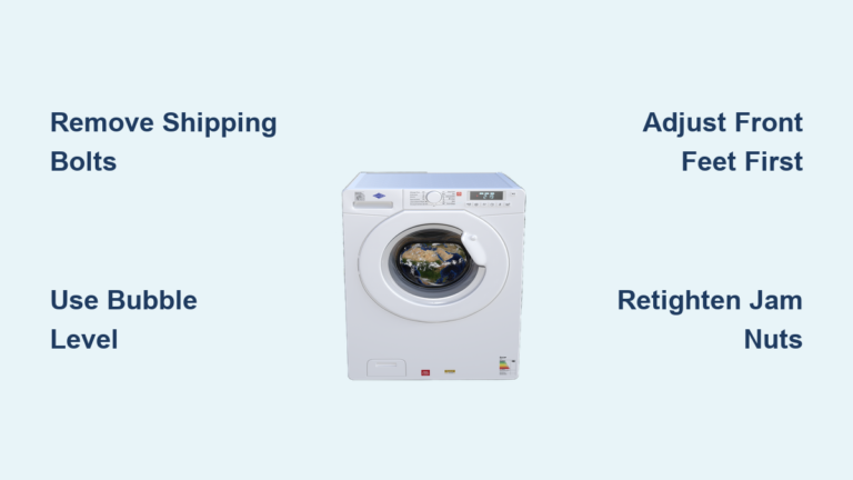 How to Level a Washing Machine: Quick Steps