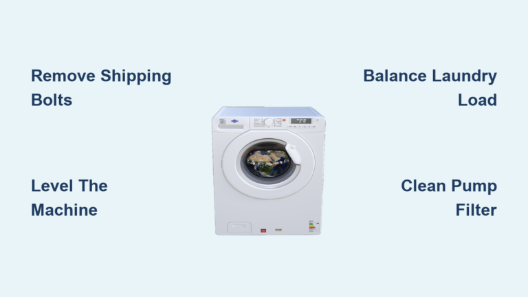 How to Stop Washing Machine Vibration: Quick Fixes