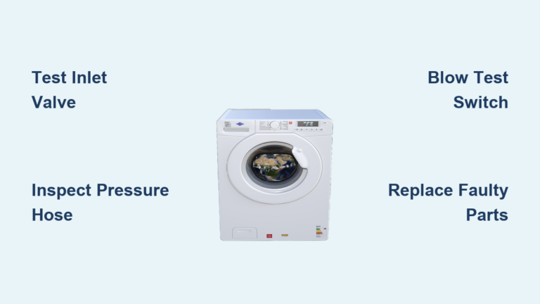 How to Fix Washing Machine Overfilling