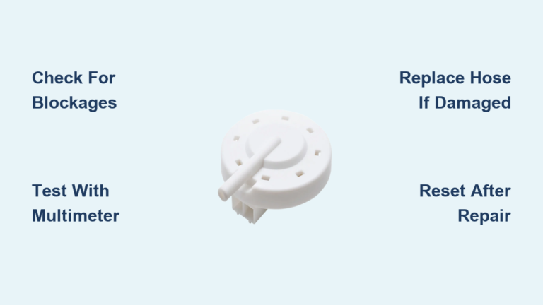 Washing Machine Pressure Switch Repair Guide