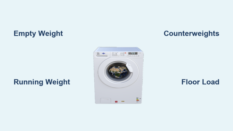 How Heavy Is a Washing Machine: Average Weight Guide