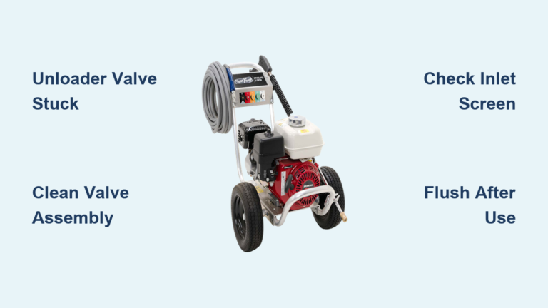 Fix Honda Pressure Washer No Pressure
