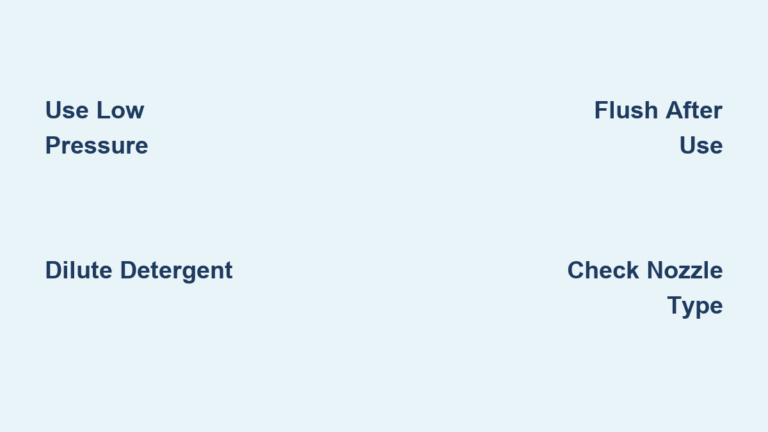 How to Use Detergent in a Pressure Washer