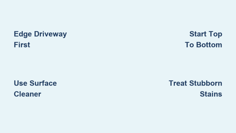 How to Clean a Driveway With a Pressure Washer