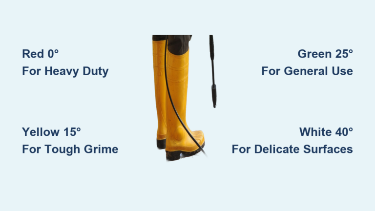 Pressure Washer Nozzle Size Guide