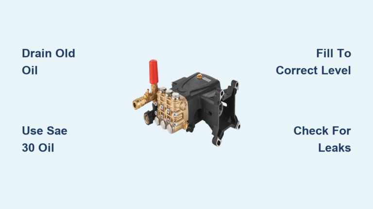 How to Change Oil in Pressure Washer Pump