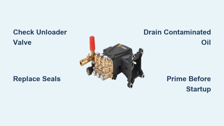 How to Fix a Pressure Washer Pump