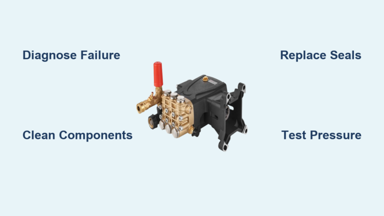 How to Rebuild a Pressure Washer Pump