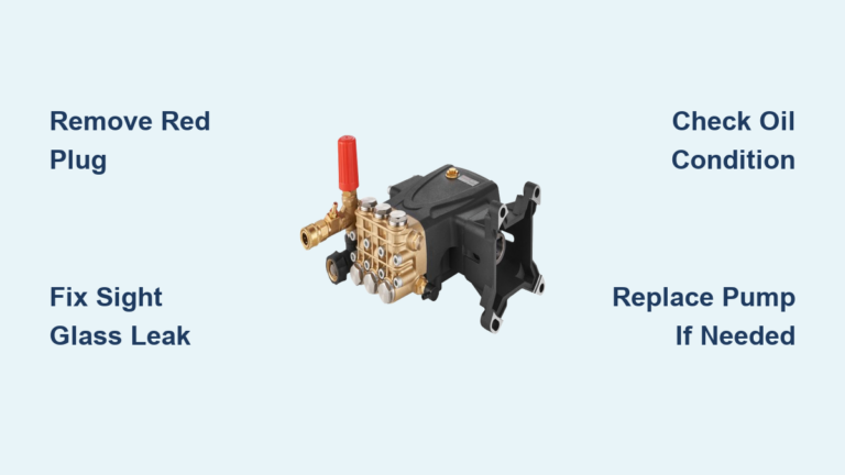 Fix Pressure Washer Pump Leaking Oil: Quick Steps