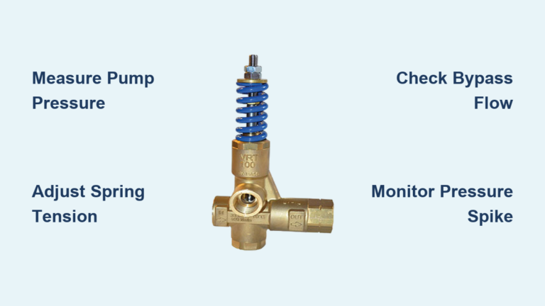How to Adjust Pressure Washer Unloader Valve