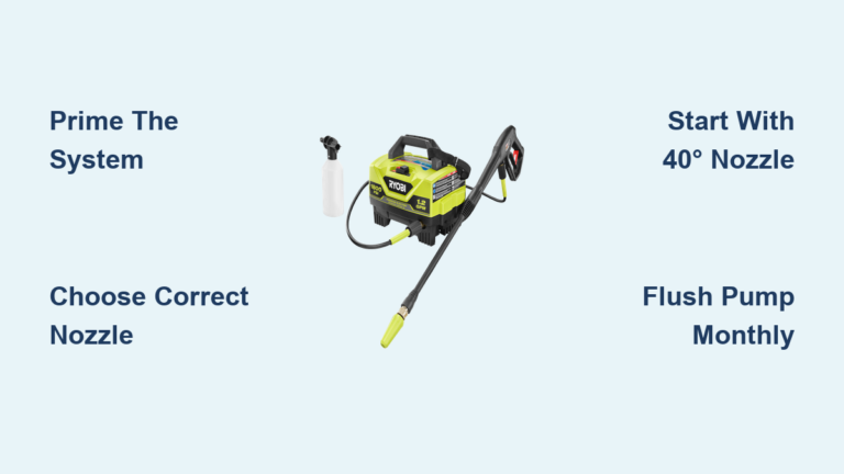 How to Use Ryobi Pressure Washer