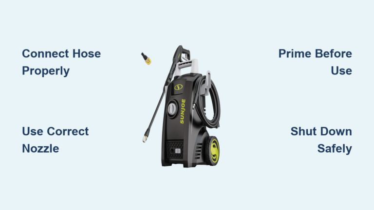 How to Use Sun Joe Pressure Washer